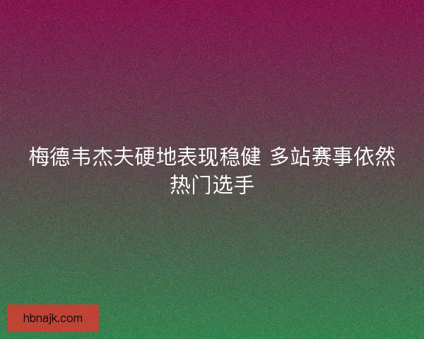梅德韦杰夫硬地表现稳健 多站赛事依然热门选手